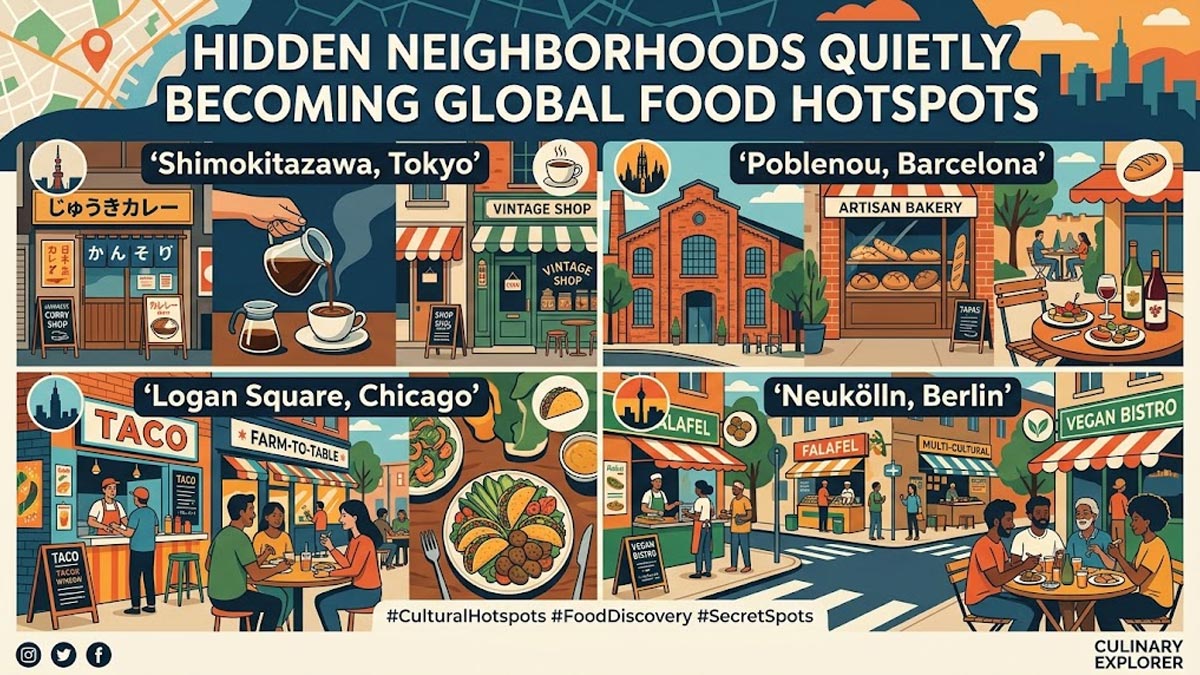 Beyond Downtown: The 4 Small Neighborhoods Quietly Becoming Global Food Hotspots